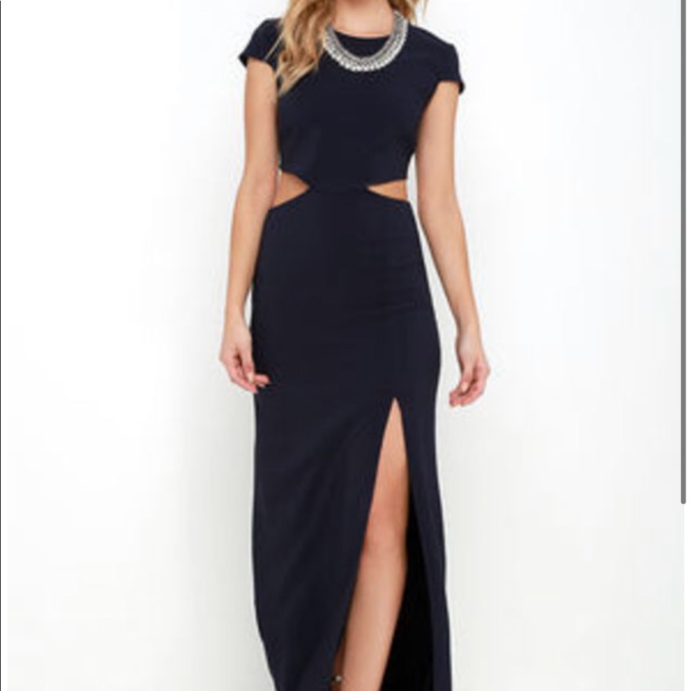Lulu’s Navy Blue Maxi Dress